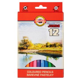 Creioane colorate KOH-I-NOOR Jumbo 3382, 12 buc/set
